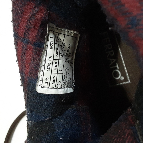 Ferrato men's leather Biker boots 6 Y2k Granpa Brown - Picture 9 of 9